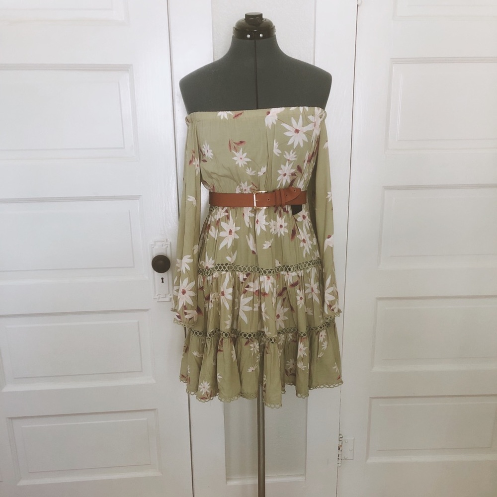 Floral Off the Shoulder Dress